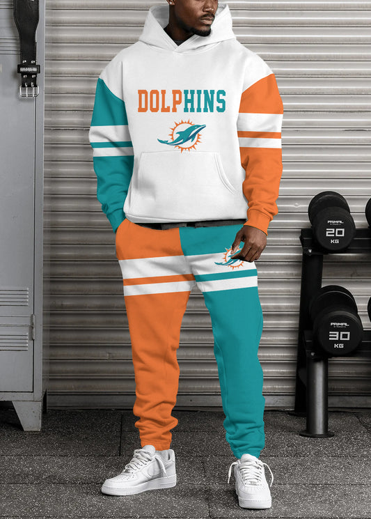 Miami Dolphins Combo Pullover Hoodie And Sweatpants AZBTPHSP000126