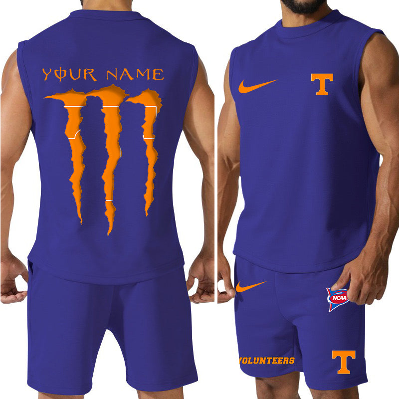 Tennessee Volunteers Colorful Combo Men Jersey Tank Top and Shorts AZBTCMJTTS000045