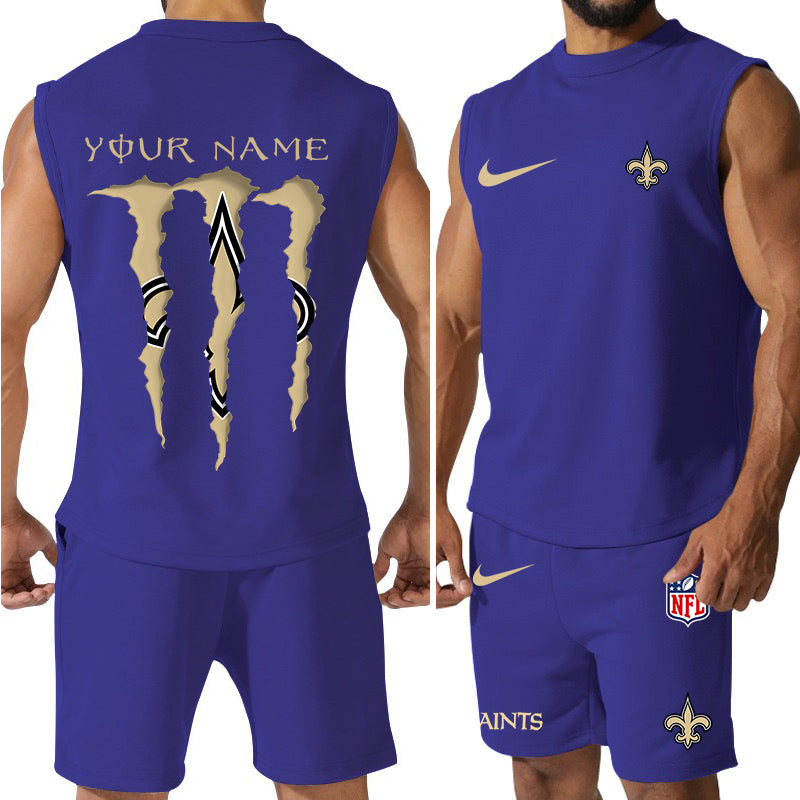 New Orleans Saints Colorful Combo Men Jersey Tank Top and Shorts AZBTCMJTTS000025