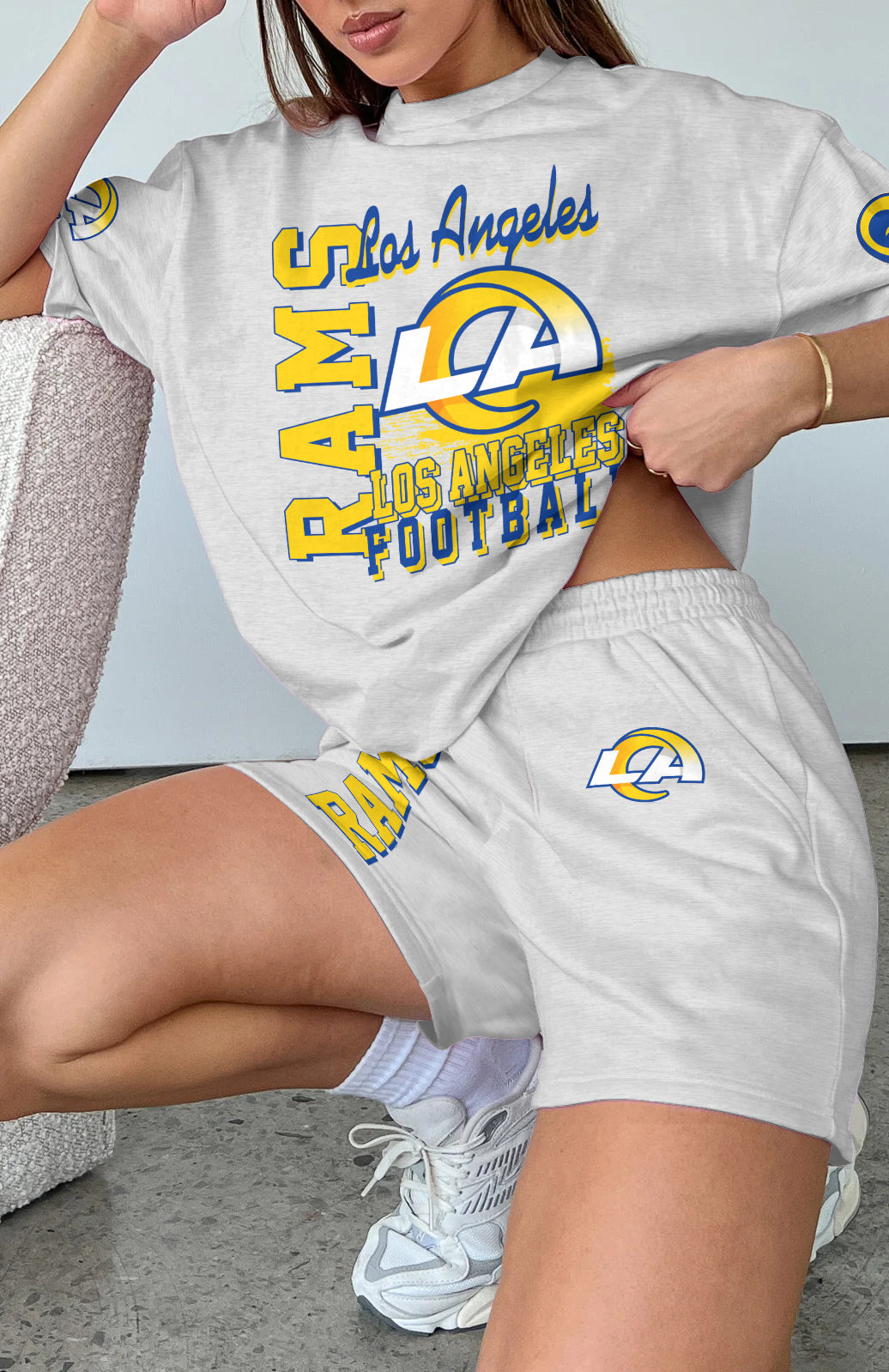 Los Angeles Rams Limited Edition Top And Shorts Two-Piece Suits (3)
