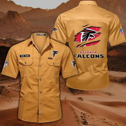 Atlanta Falcons Men’s Short Sleeve Cargo Shirts New 2025 AZBT2DCGS000002