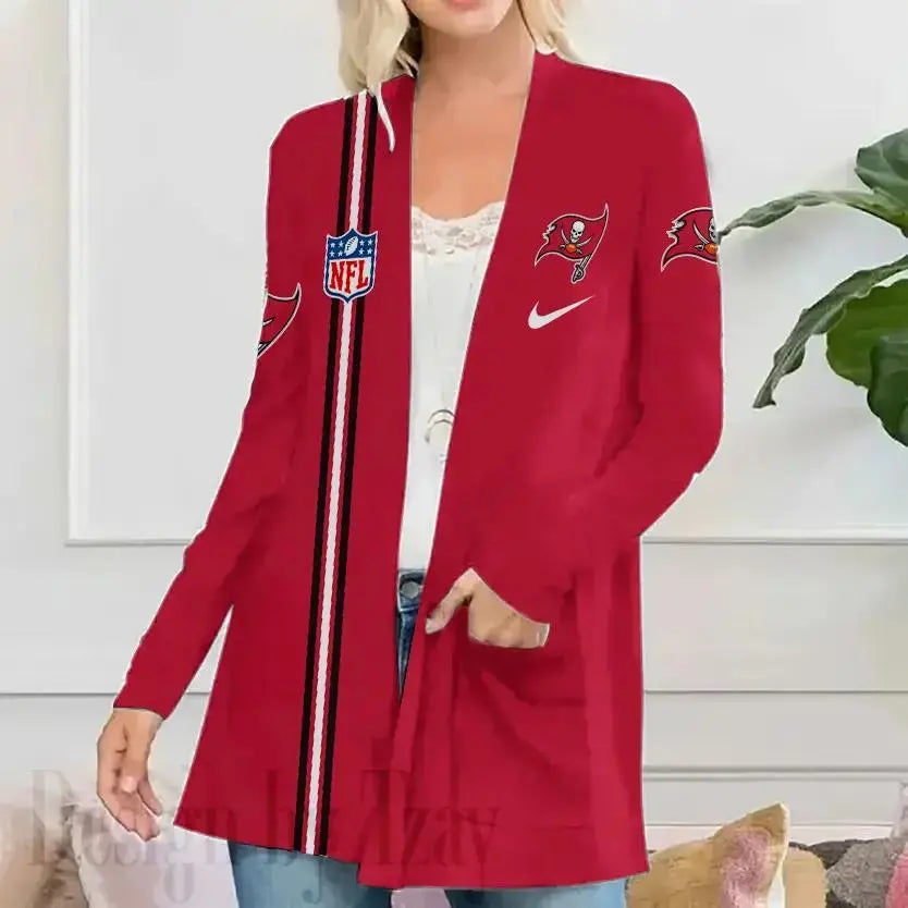 Tampa Bay Buccaneers Women Patch Pocket Cardigan BT185