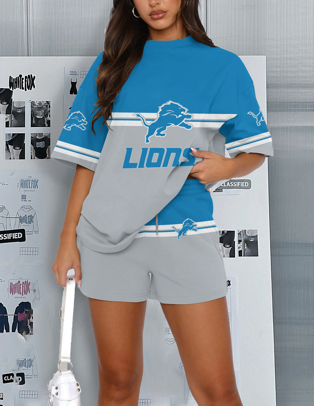 Detroit Lions Limited Edition Top And Shorts Two-Piece Suits