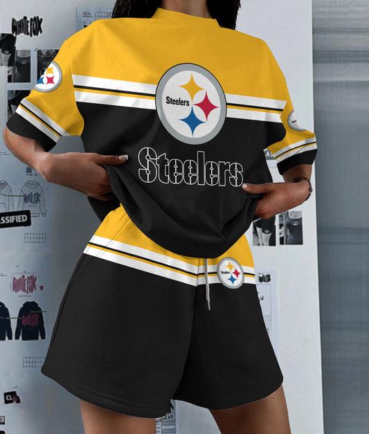 Pittsburgh Steelers Limited Edition Top And Shorts Two-Piece Suits