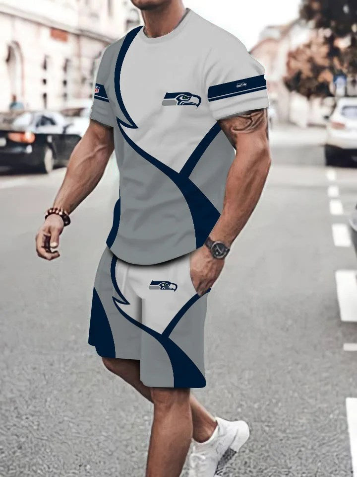 Seattle Seahawks T-shirt and Shorts AZTS609