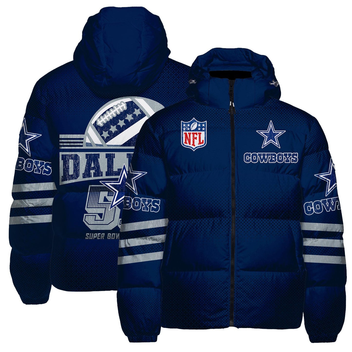 Dallas Cowboys CozyCloud Down Jacket AZBTDWJ000248