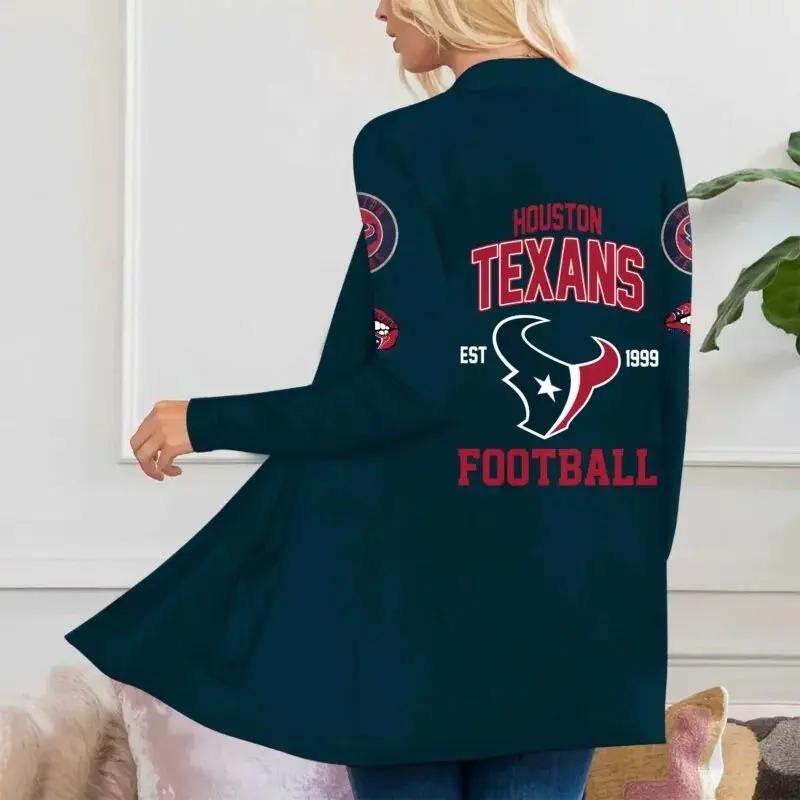Houston Texans Women Patch Pocket Cardigan BT077