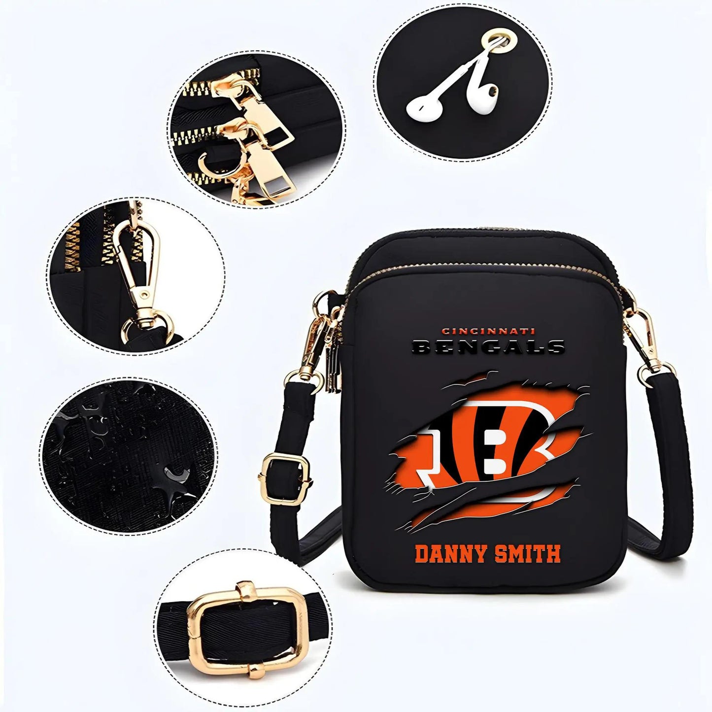 Cincinnati Bengals Mini Crossbody Bag for Women New Trending 2025 AZBT2DMCB000023