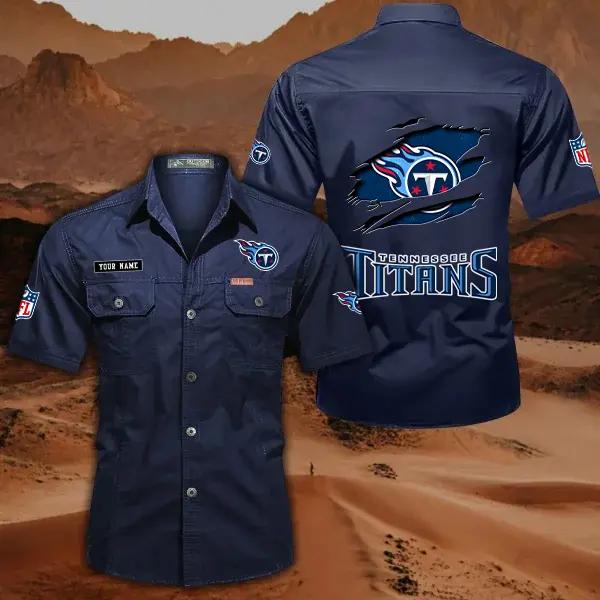 Tennessee Titans Men’s Short Sleeve Cargo Shirts New 2025 AZBT2DCGS000030