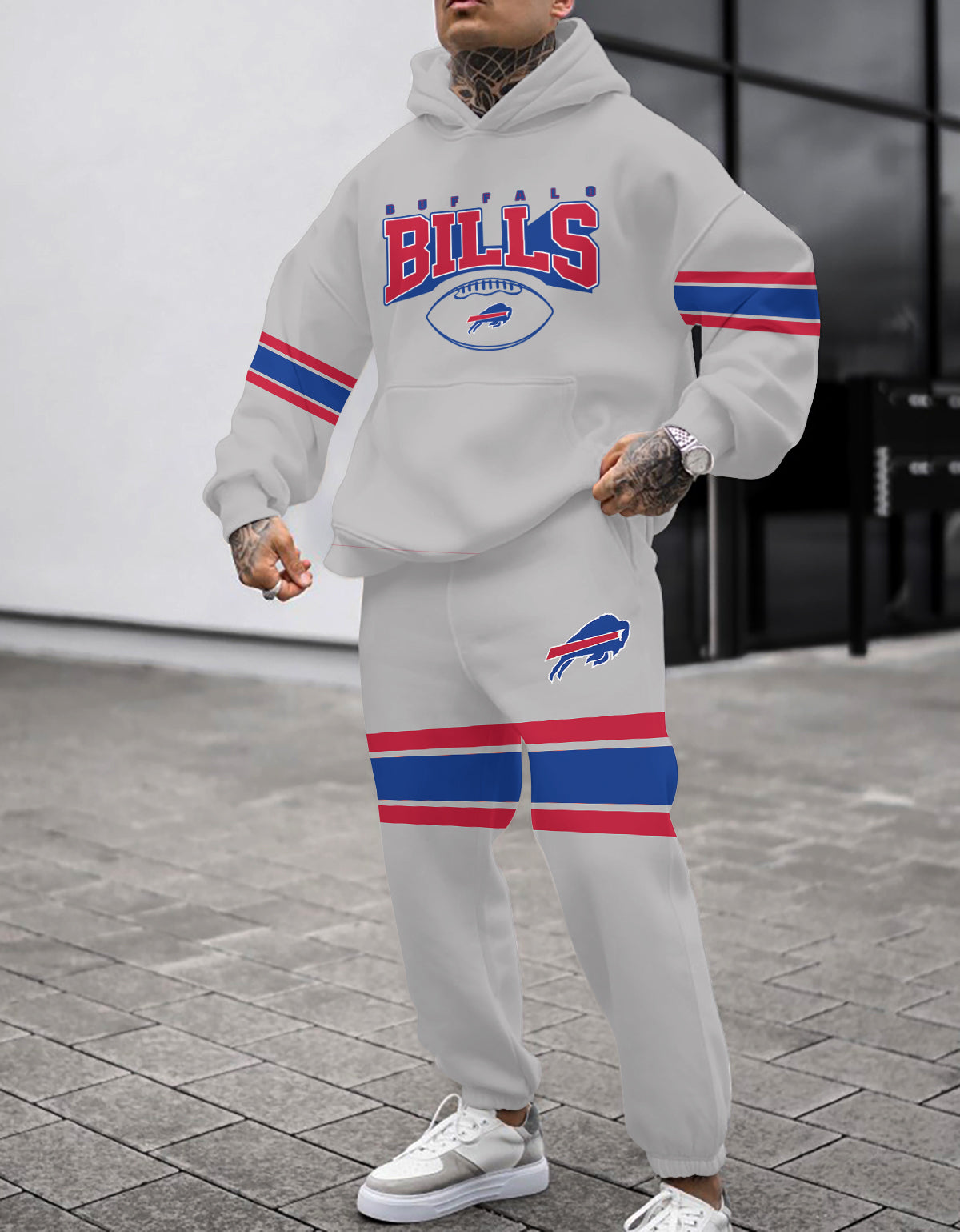 Buffalo Bills Combo Pullover Hoodie And Sweatpants AZBTPHSP000215