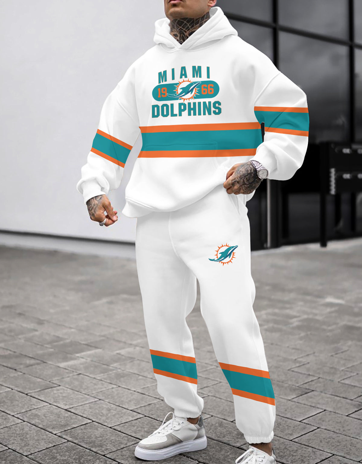 Miami Dolphins Combo Pullover Hoodie And Sweatpants AZBTPHSP000092