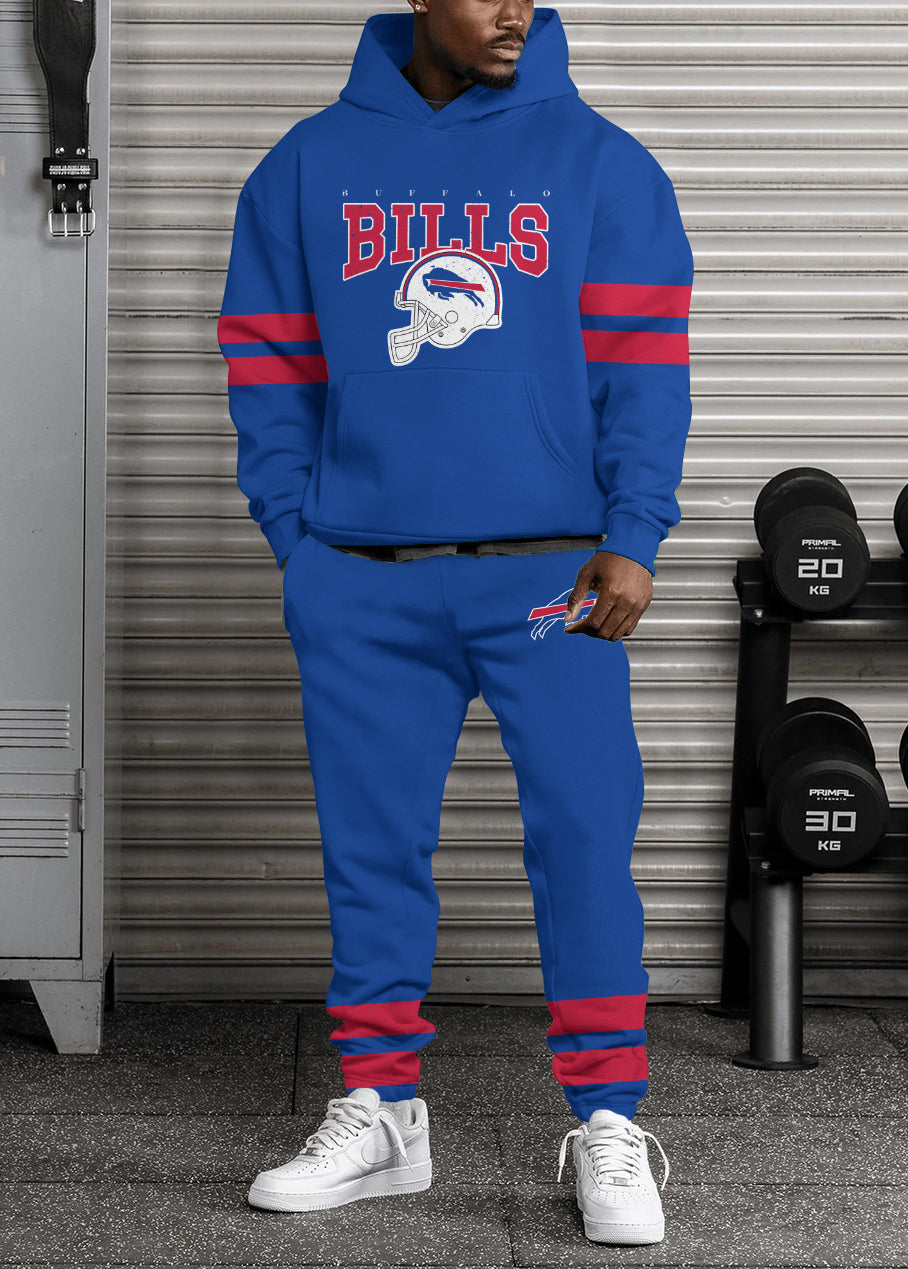 Buffalo Bills Combo Pullover Hoodie And Sweatpants AZBTPHSP000185