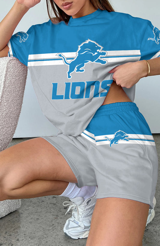 Detroit Lions Limited Edition Top And Shorts Two-Piece Suits