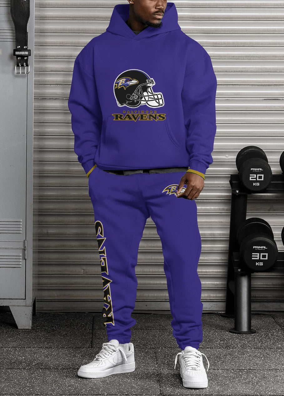 Baltimore Ravens Combo Pullover Hoodie And Sweatpants AZBTPHSP000137