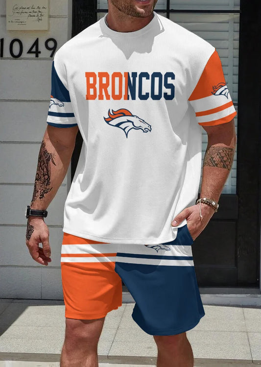 Denver Broncos T-shirt and Shorts AZBTTSAS000048