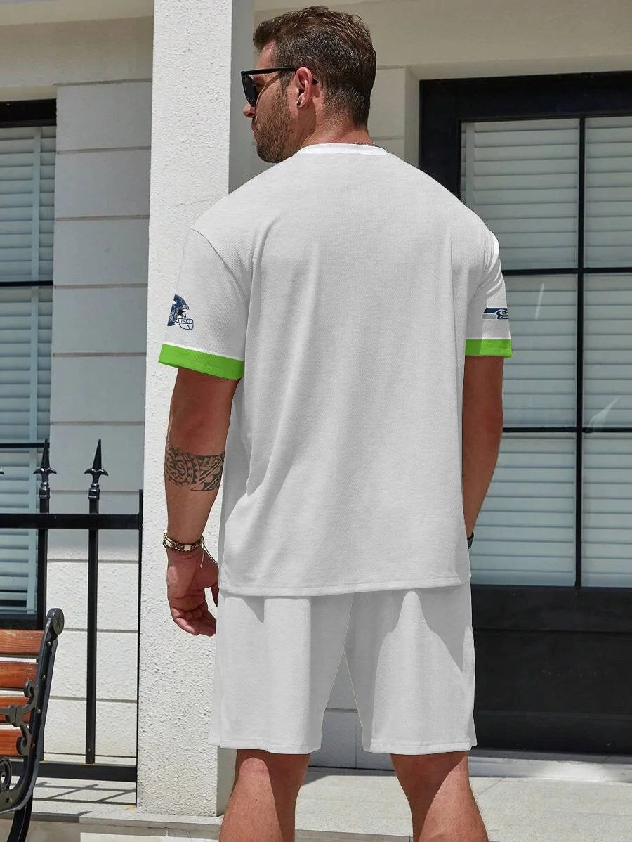 Seattle Seahawks T-shirt and Shorts AZBTTSAS000038