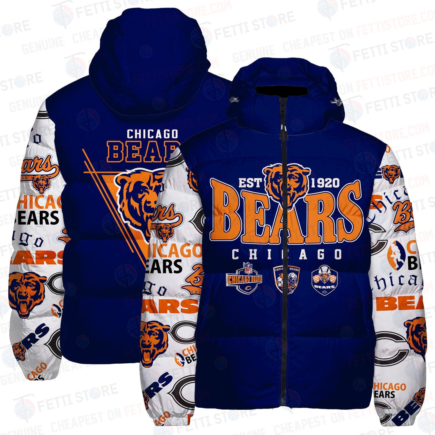 Chicago Bears CozyCloud Down Jacket AZBTDWJ000180