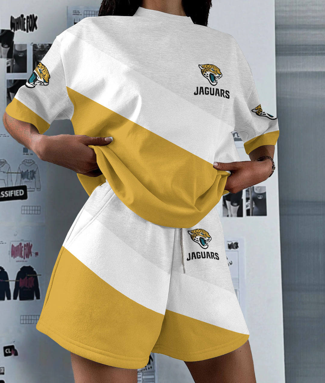 Jacksonville Jaguars Limited Edition Top And Shorts Two-Piece Suits (2)