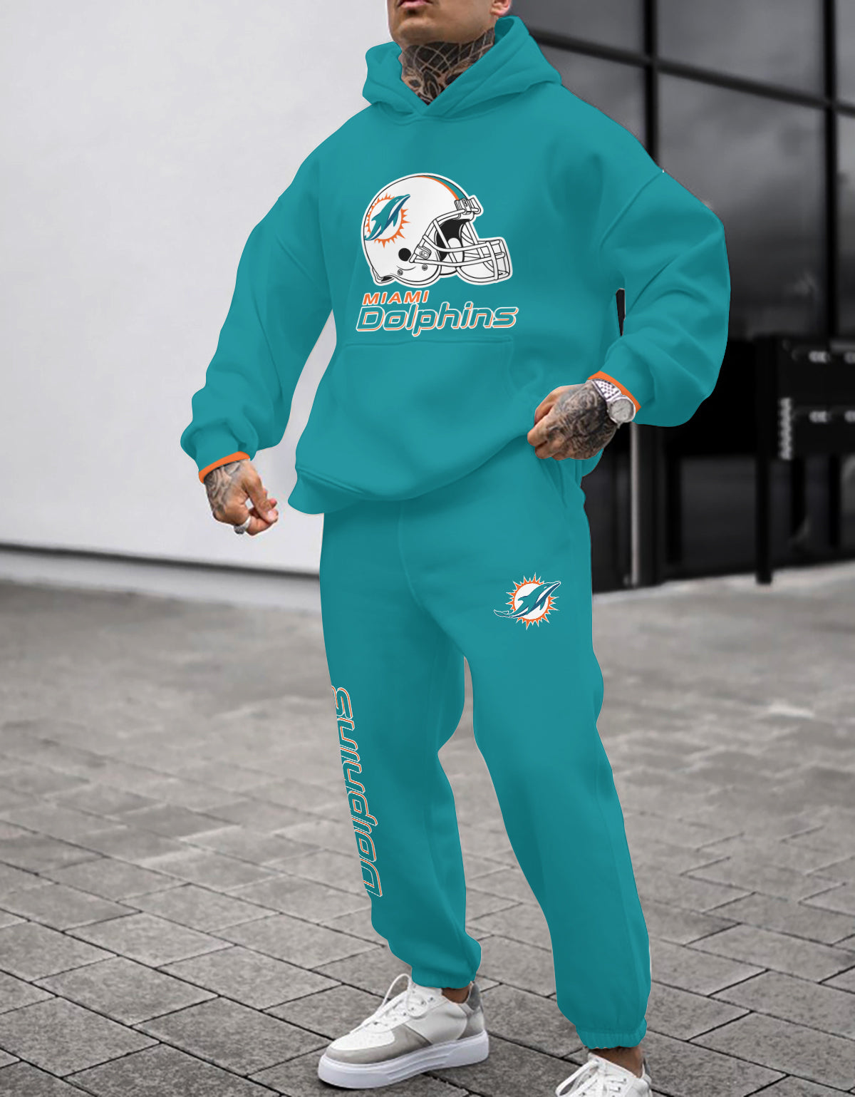 Miami Dolphins Combo Pullover Hoodie And Sweatpants AZBTPHSP000211