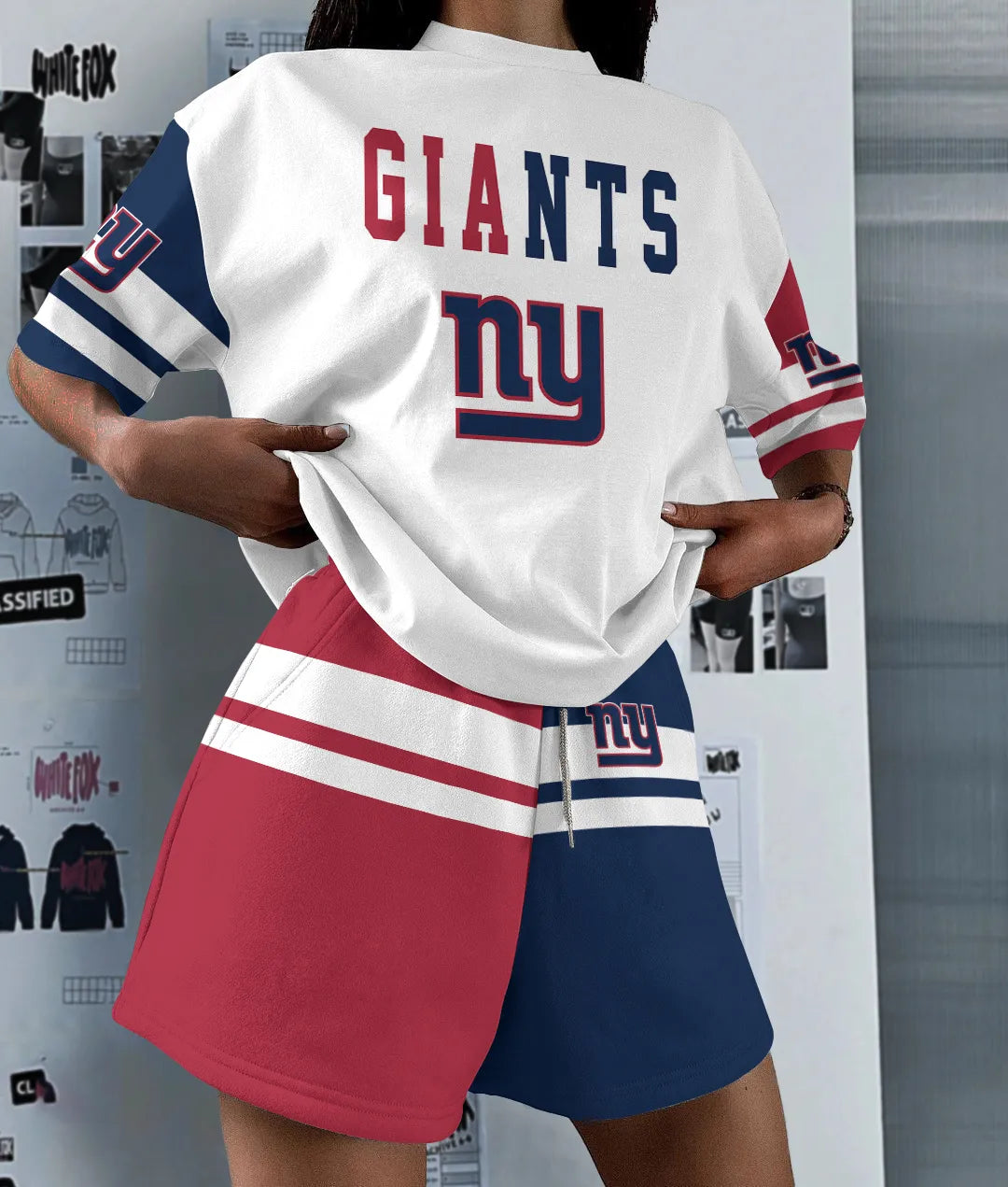 New York Giants Limited Edition Top And Shorts Two-Piece Suits