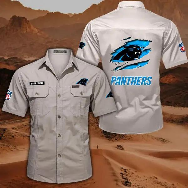 Carolina Panthers Men’s Short Sleeve Cargo Shirts New 2025 AZBT2DCGS000005