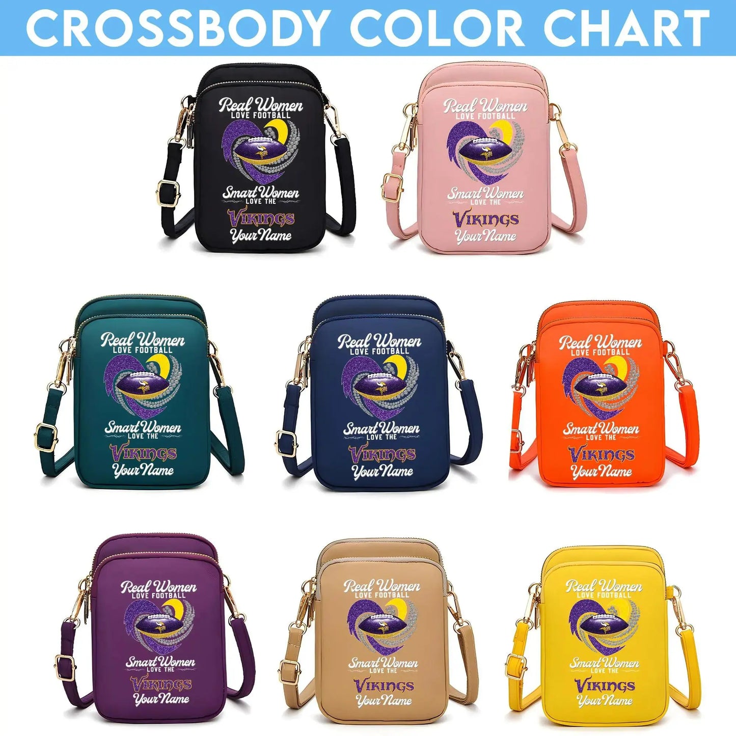 Minnesota Vikings Mini Crossbody Bag for Women New Trending 2025 AZBT2DMCB000069