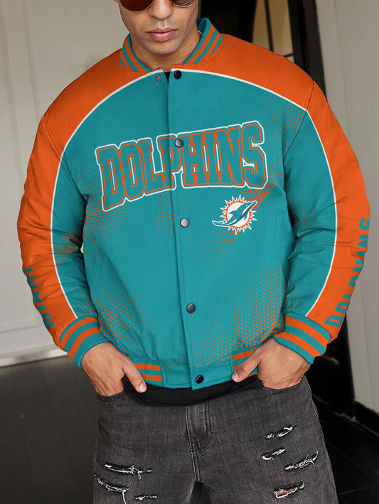 Miami Dolphins National Football League Varsity Jacket AZBTVJK000429