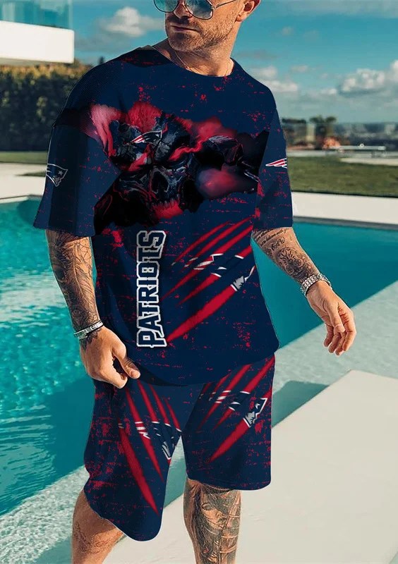New England Patriots T-shirt and Shorts AZTS578
