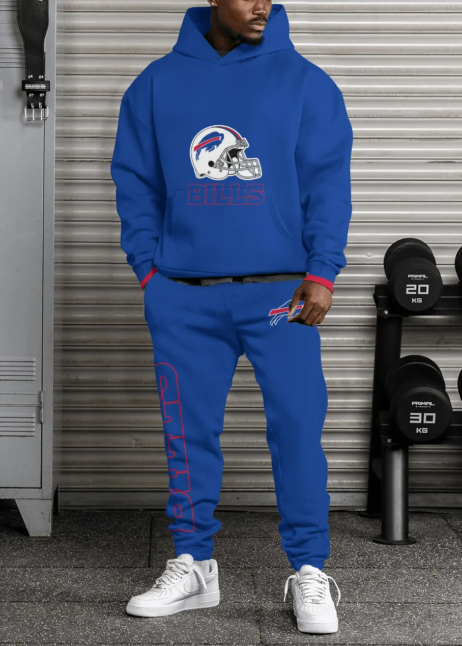 Buffalo Bills Combo Pullover Hoodie And Sweatpants AZBTPHSP000066