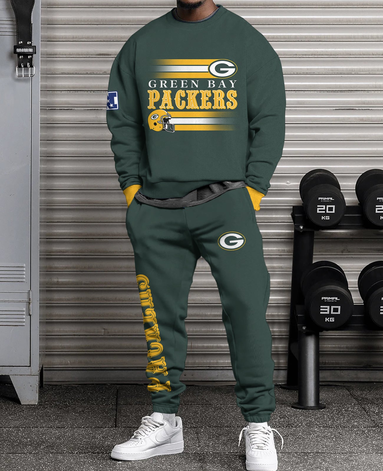 Green Bay Packers Combo 3D Sweatsuit and Sweatpants Unisex CBSP88