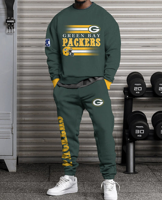 Green Bay Packers Combo 3D Sweatsuit and Sweatpants Unisex CBSP88
