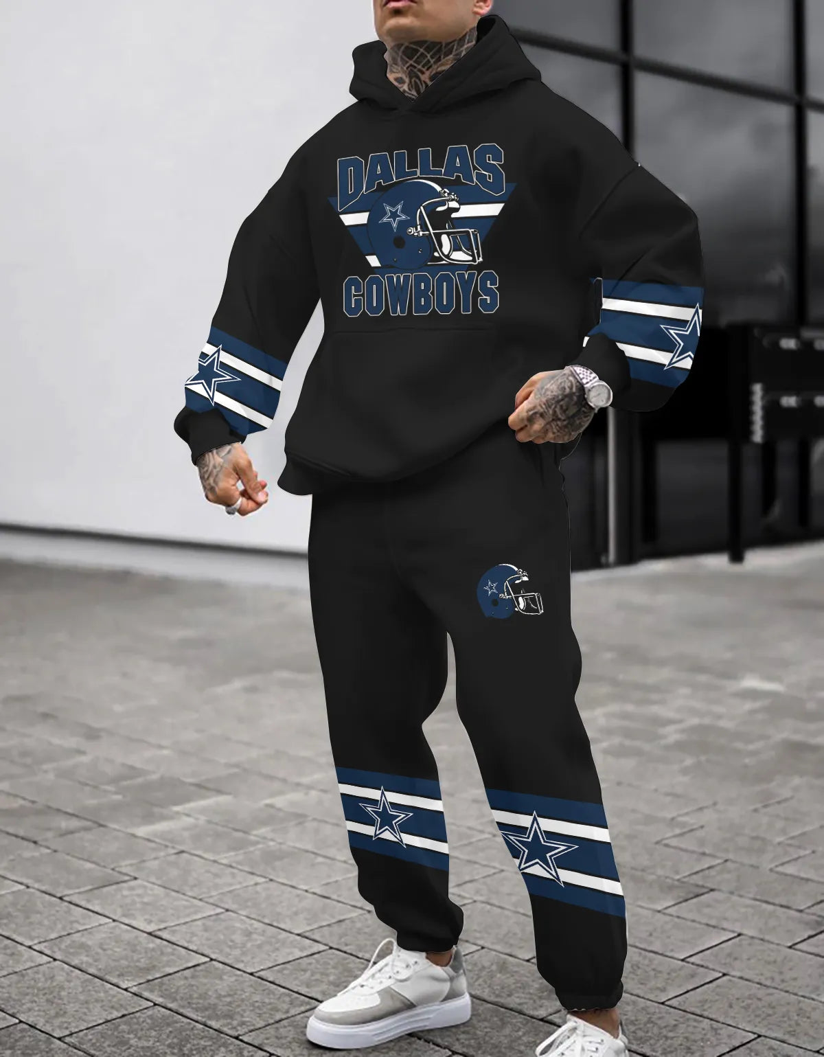 Dallas Cowboys Combo Pullover Hoodie And Sweatpants AZBTPHSP000015