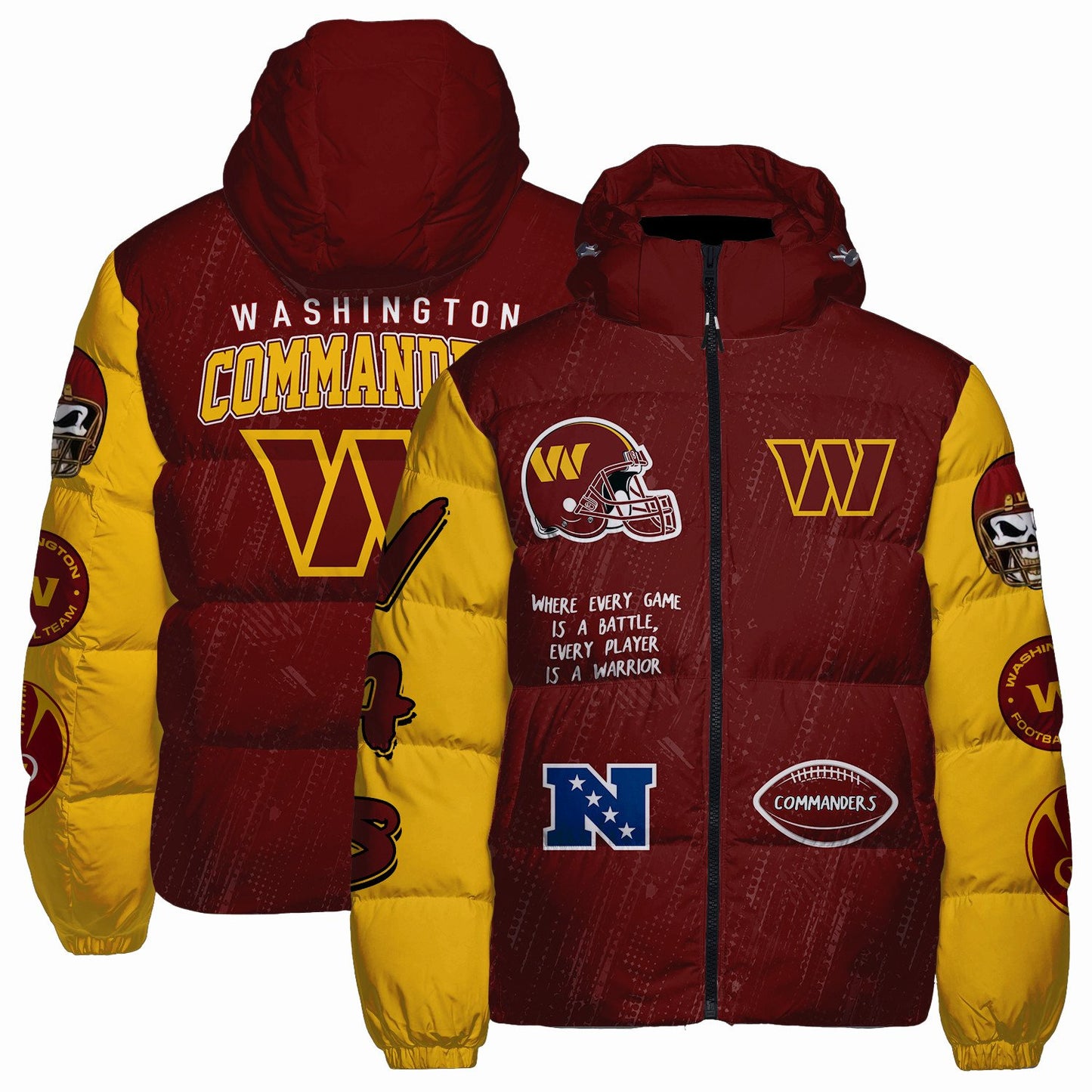 Washington Commanders CozyCloud Down Jacket AZBTDWJ000255