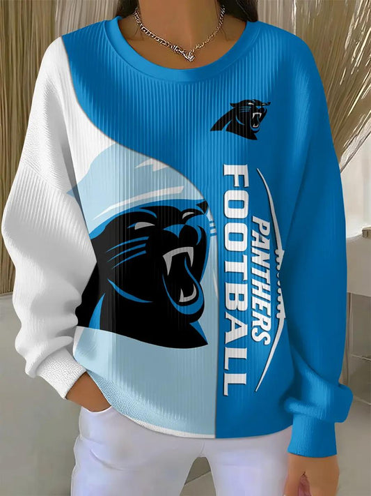 Carolina Panthers Women’s Knit Sweatshirt EM02