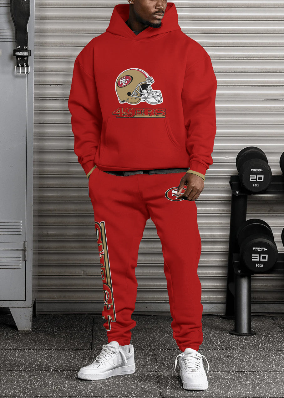 San Francisco 49ers Combo Pullover Hoodie And Sweatpants AZBTPHSP000439
