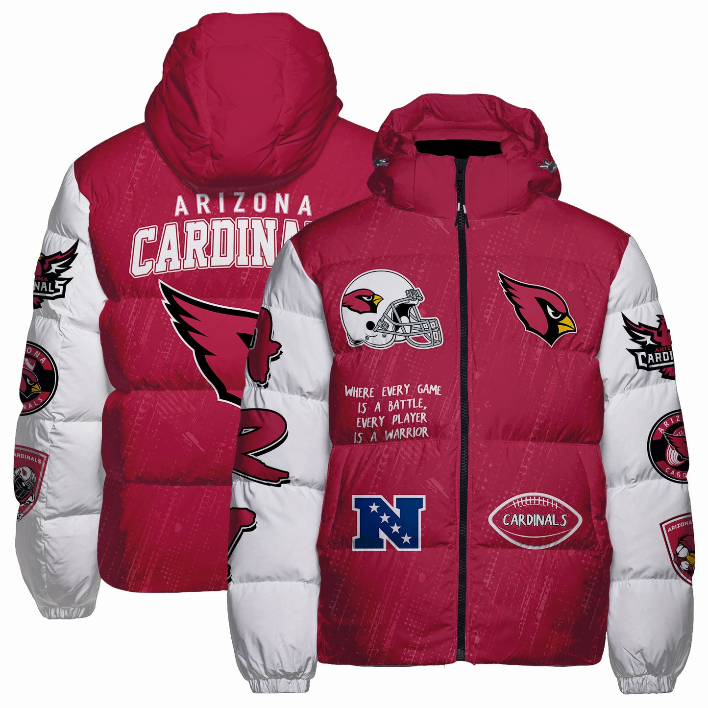 Arizona Cardinals CozyCloud Down Jacket AZBTDWJ000186