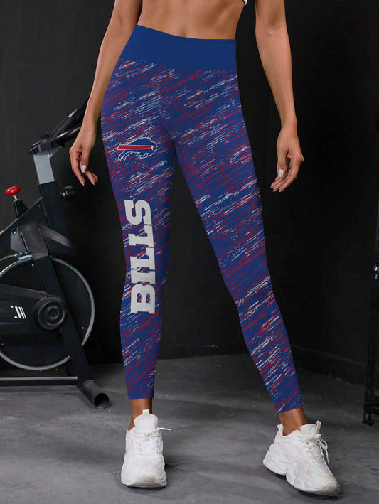 Buffalo Bills  High Waist Push Up Printed Leggings