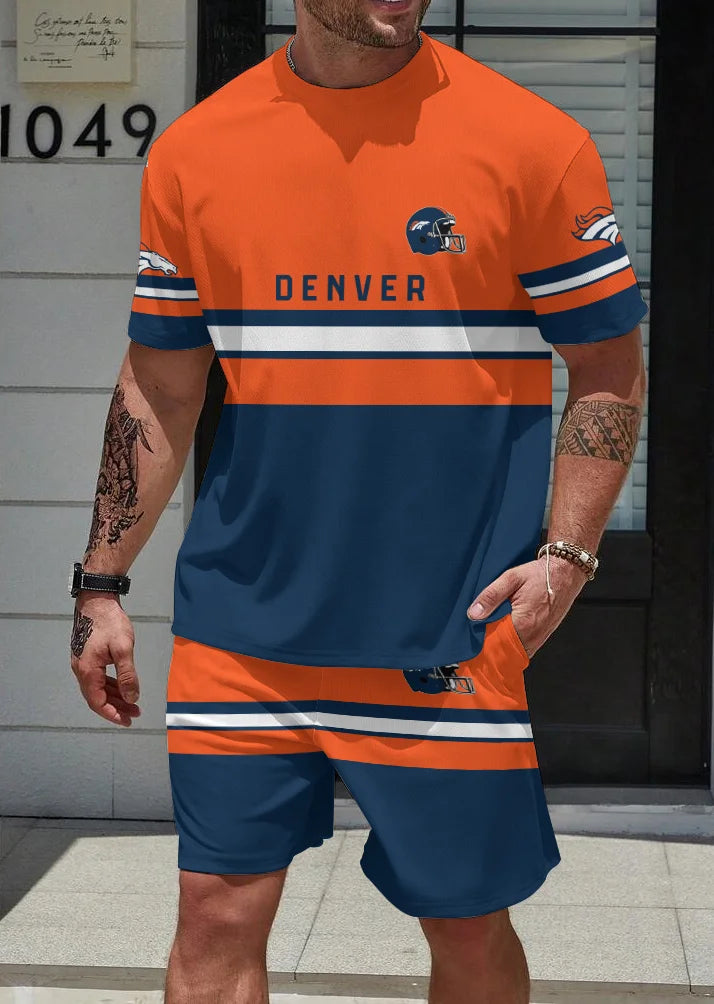 Denver Broncos T-shirt and Shorts AZBTTSAS000059