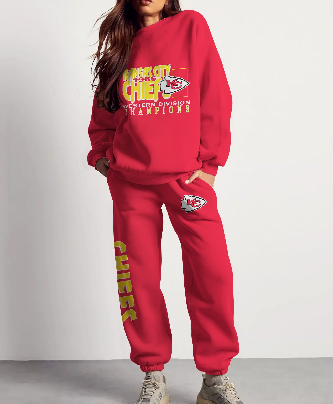 Kansas City Chiefs Combo 3D Sweatsuit and Sweatpants Unisex CBSP100