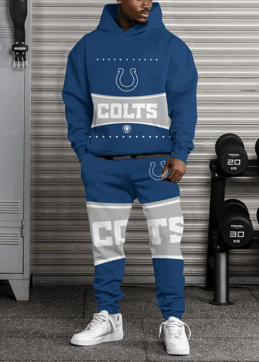 Indianapolis Colts Combo Pullover Hoodie And Sweatpants AZBTPHSP000317