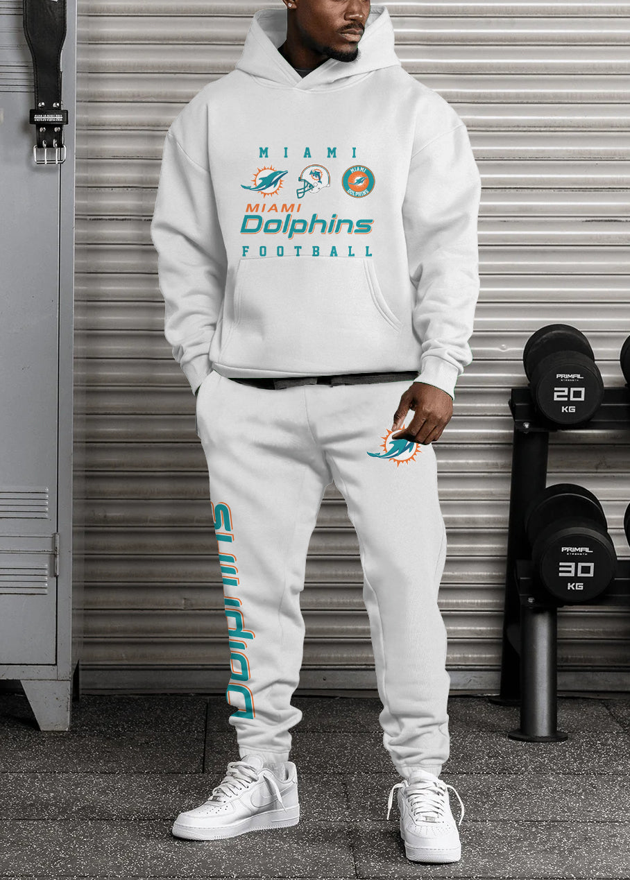 Miami Dolphins Combo Pullover Hoodie And Sweatpants AZBTPHSP000360