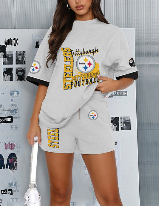 Pittsburgh Steelers Limited Edition Top And Shorts Two-Piece Suits (2)