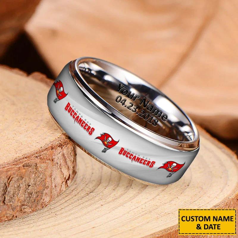 Tampa Bay Buccaneers Special Stainless Ring Custom Name AZBTSR000058