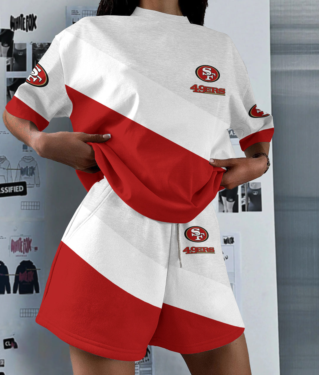 San Francisco 49ers Limited Edition Top And Shorts Two-Piece Suits (1)