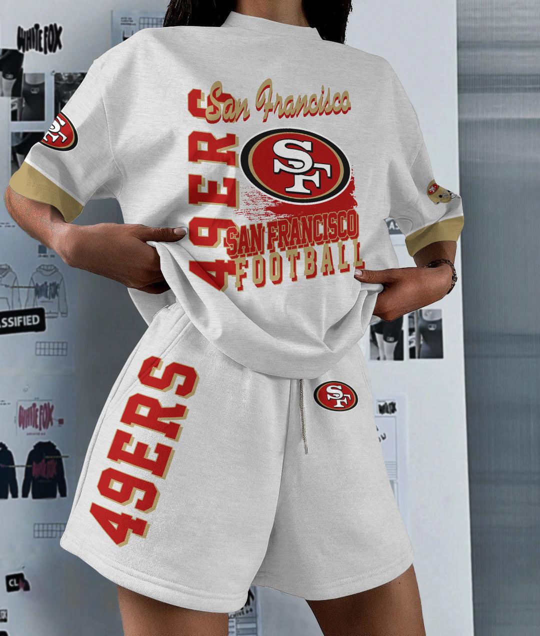 San Francisco 49ers Limited Edition Top And Shorts Two-Piece Suits (3)
