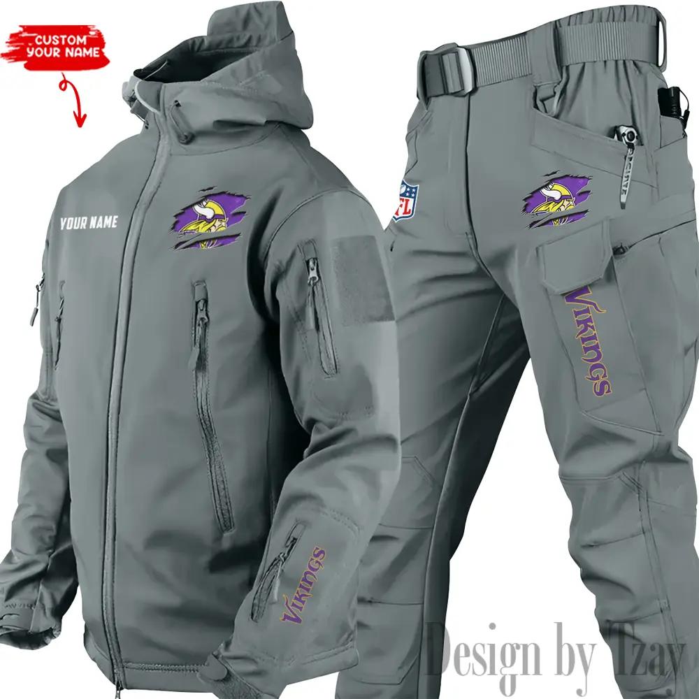 Minnesota Vikings Outdoor Jacket and Pants 000089