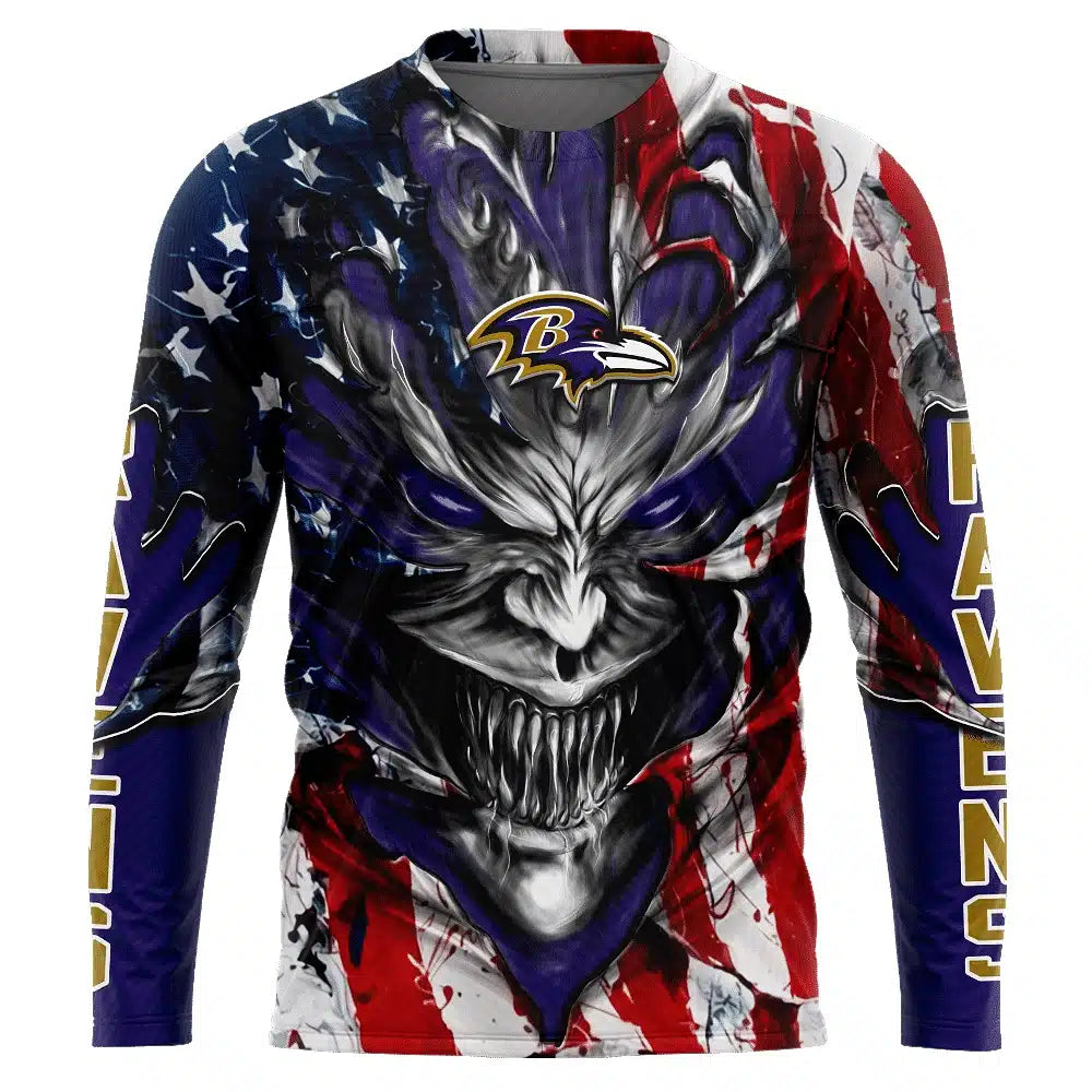 Baltimore Ravens All Over Printed T-shirt Sweatshirt Hoodie AZCHD570