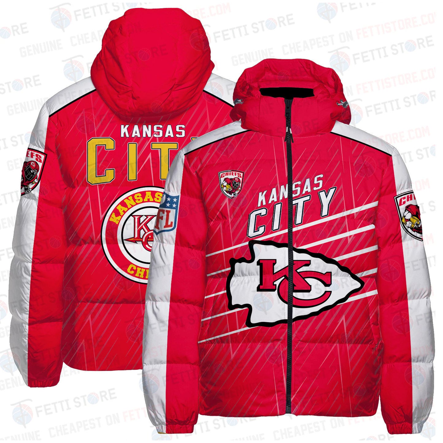 Kansas City Chiefs CozyCloud Down Jacket AZBTDWJ000354