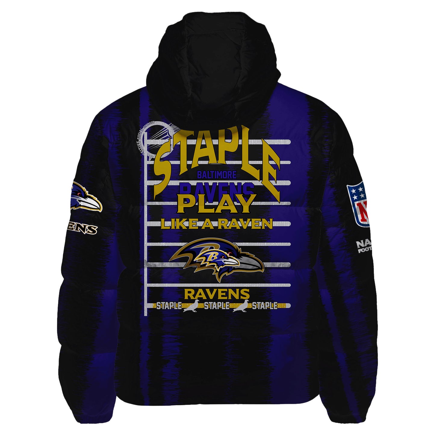 Baltimore Ravens CozyCloud Down Jacket AZBTDWJ000222