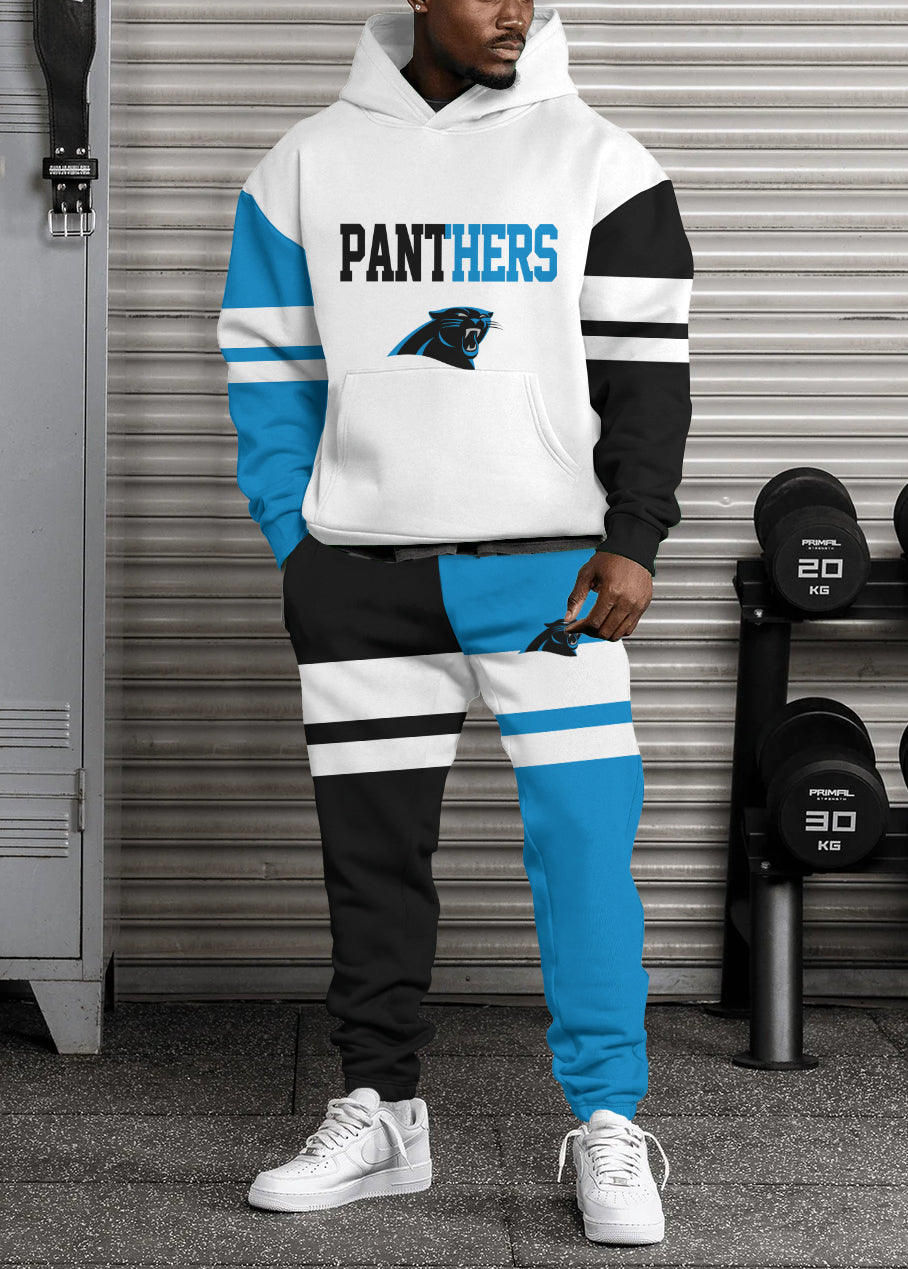 Carolina Panthers Combo Pullover Hoodie And Sweatpants AZBTPHSP000090